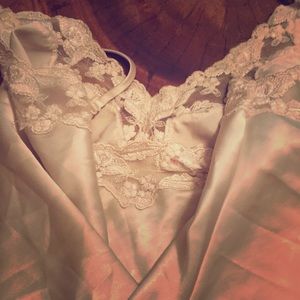 White silk Victoria’s Secret camisole